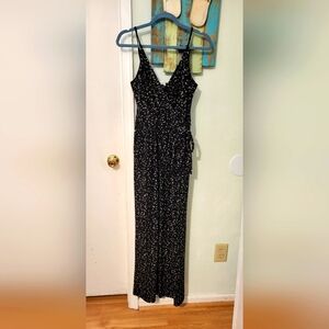 Elegant Black and White Pattern Women's Jumpsuit